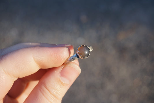 Grey Moonstone Ring