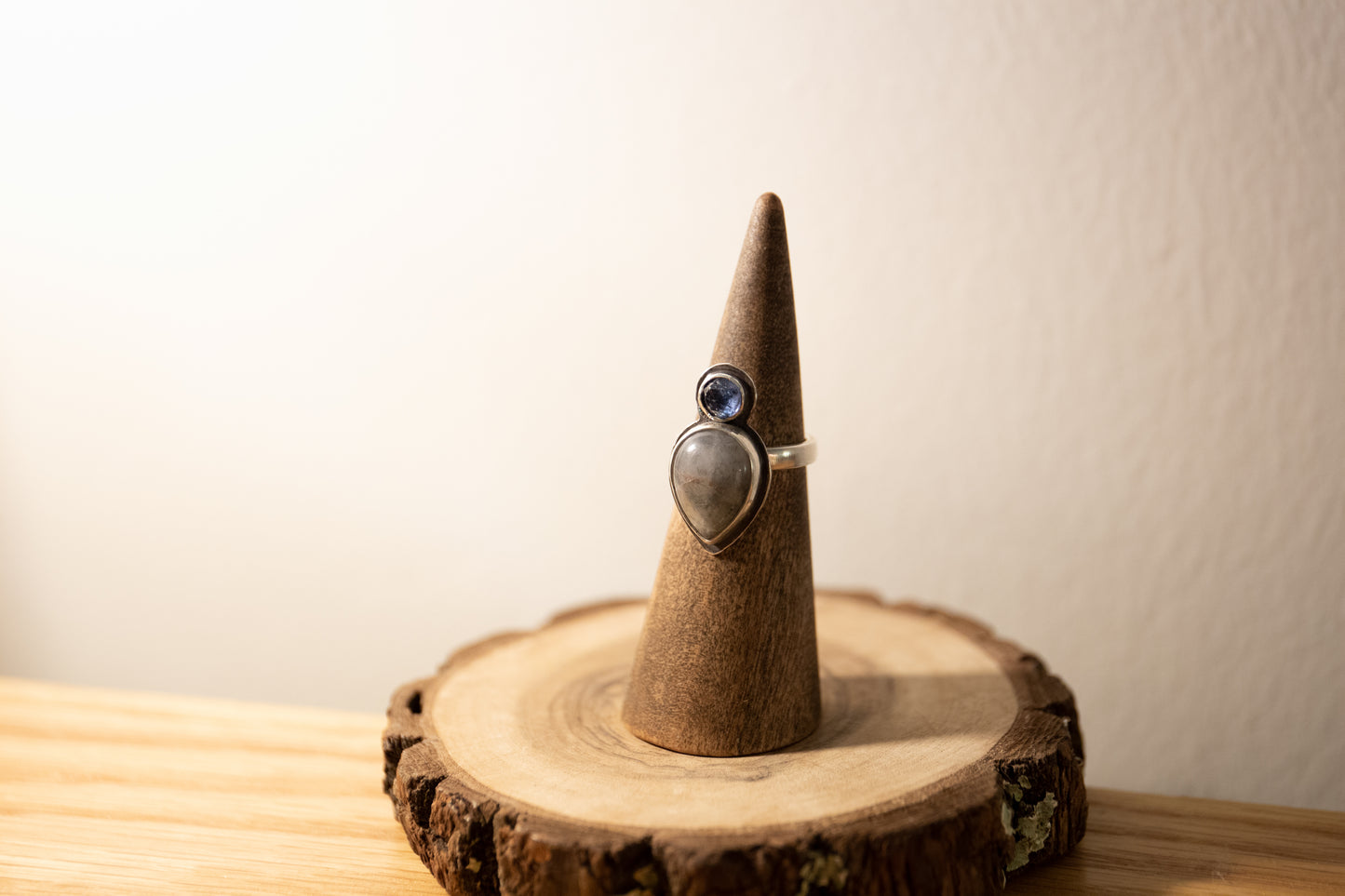 Kyanite // Quartz Ring